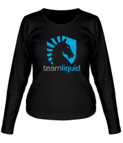 Женская футболка длинный рукав Liquid Team фото