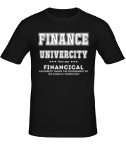 Мужская футболка ФУ - Финансовый университет (латиница) фото