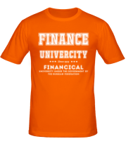 Мужская футболка ФУ - Финансовый университет (латиница) фото