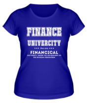 Женская футболка ФУ - Финансовый университет (латиница)