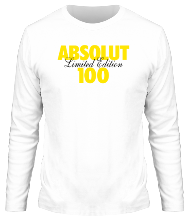 Мужская футболка длинный рукав Absolut 100