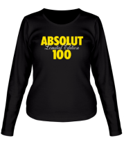 Женская футболка длинный рукав Absolut 100 фото