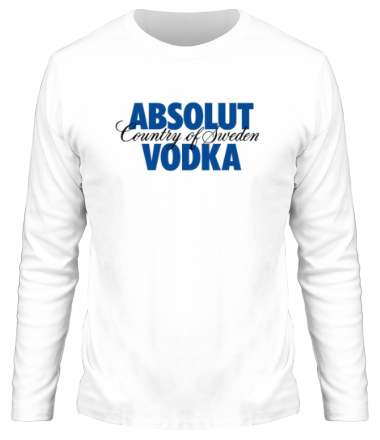 Мужская футболка длинный рукав Absolut Vodka