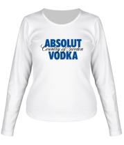 Женская футболка длинный рукав Absolut Vodka