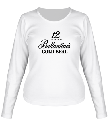 Женская футболка длинный рукав Ballantines Gold Whisky