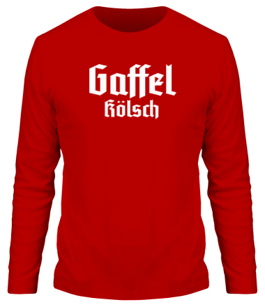 Мужская футболка длинный рукав Gaffel Kolsch Beer