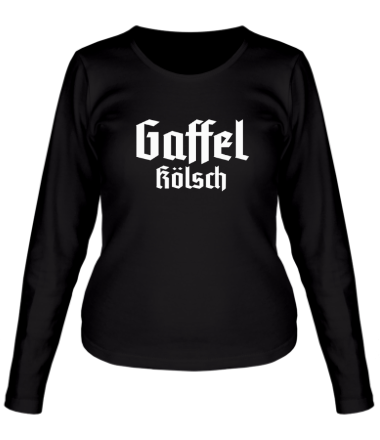 Женская футболка длинный рукав Gaffel Kolsch Beer