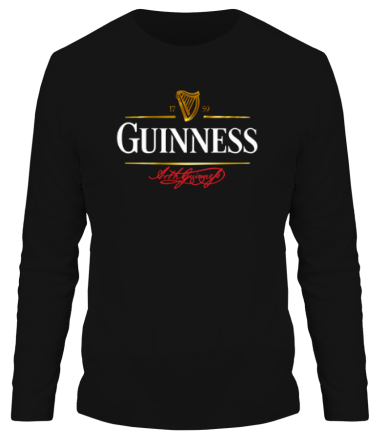 Мужская футболка длинный рукав Guinness Beer