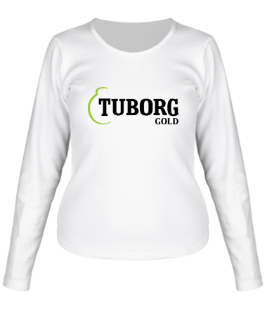 Женская футболка длинный рукав Tuborg Gold