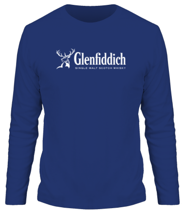 Мужская футболка длинный рукав Glenfiddich logo
