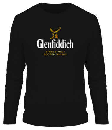 Мужская футболка длинный рукав Glenfiddich (logo original)