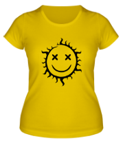 Женская футболка Позитивное солнце фото
