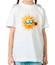Детская футболка Веселое солнце фото