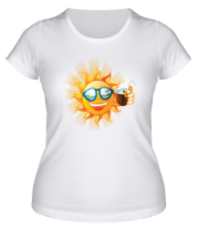 Женская футболка Веселое солнце фото