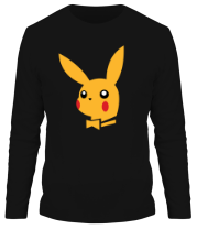 Мужская футболка длинный рукав Pikachu Playboy фото