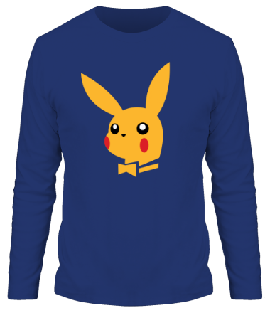 Мужская футболка длинный рукав Pikachu Playboy