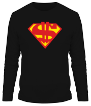 Мужская футболка длинный рукав Rich Superman  фото