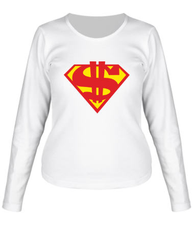 Женская футболка длинный рукав Rich Superman 