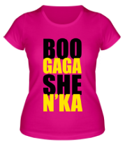 Женская футболка Boo gaga she n'ka фото