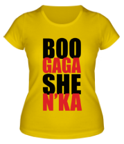 Женская футболка Boo gaga she n'ka