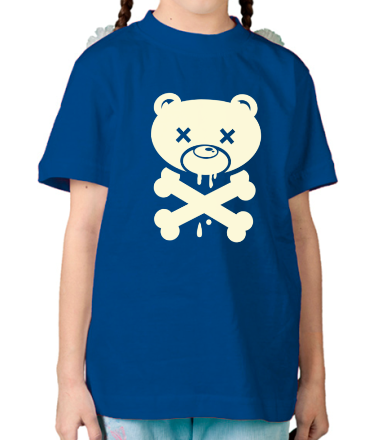 Детская футболка Медведь и кости 