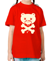 Детская футболка Медведь и кости  фото