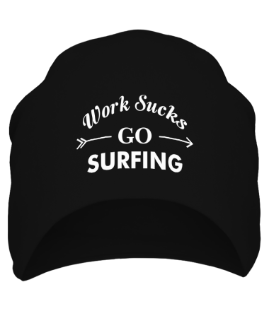 Шапка Work Sucks GO SURFING