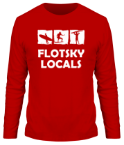 Мужская футболка длинный рукав Flotsky locals фото