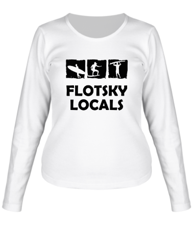 Женская футболка длинный рукав Flotsky locals
