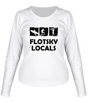 Женская футболка длинный рукав Flotsky locals фото