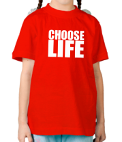 Детская футболка Choose life фото