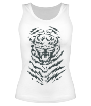 Женская майка борцовка Тигр (tigris) фото