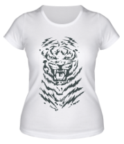 Женская футболка Тигр (tigris) фото
