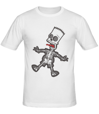 Мужская футболка Скелет Барта