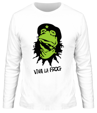 Мужская футболка длинный рукав Viva la Frog 