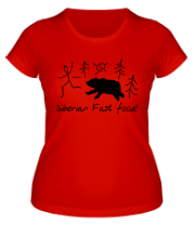 Женская футболка Siberian Fast Food фото