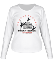 Женская футболка длинный рукав Break-dance фото