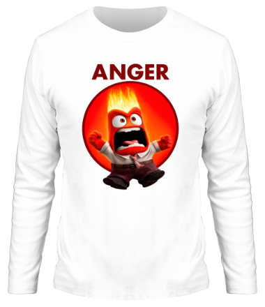 Мужская футболка длинный рукав Anger