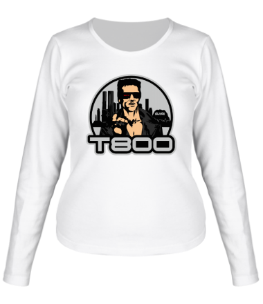 Женская футболка длинный рукав T-800