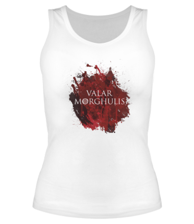 Женская майка борцовка Blood Valar Morghulis