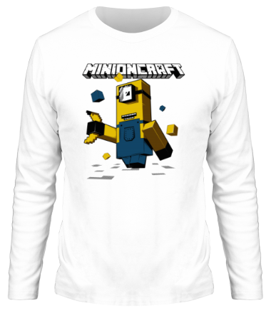 Мужская футболка длинный рукав Minioncraft