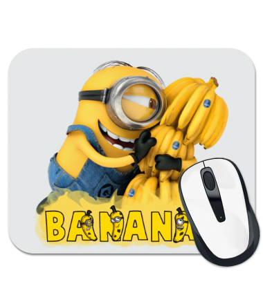 Коврик для мыши Minions love bananas