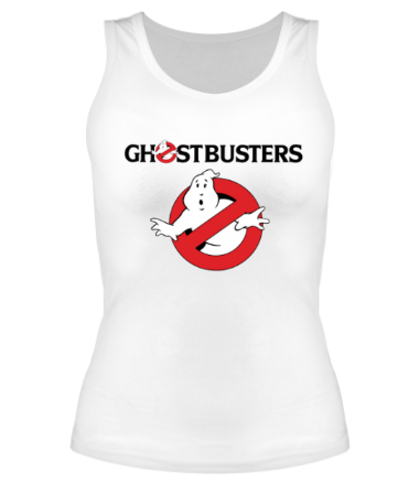 Женская майка борцовка Ghostbusters logo