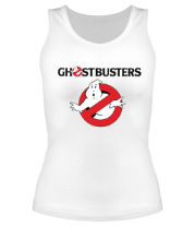 Женская майка борцовка Ghostbusters logo фото