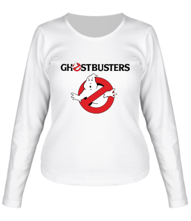 Женская футболка длинный рукав Ghostbusters logo