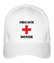 Бейсболка Orgasm donor — донор оргазмов  фото