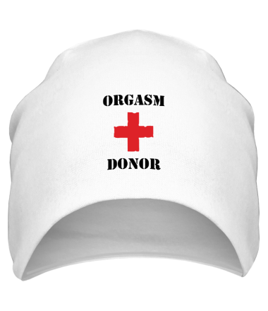 Шапка Orgasm donor — донор оргазмов 