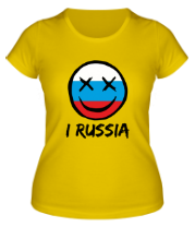 Женская футболка Русский смайл  фото