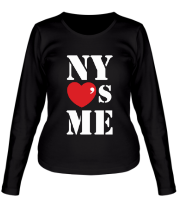 Женская футболка длинный рукав NY's me