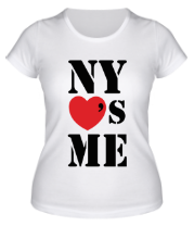 Женская футболка NY's me фото
